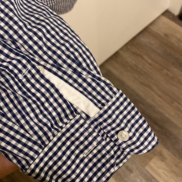 J. Crew Checkered Plaid Long Sleeve Button Down Shirt 100% Cotton Men's XLT 17 - Picture 10 of 14